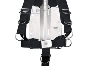 Tecline: Comfort harnas & backplate 3 mm / rvs