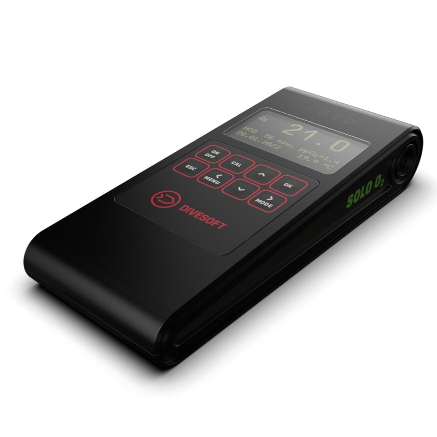 Nitrox O2 Analyser Divesoft: Nitrox Analyzer Solo O2 - deDuikspecialist in scubaduiken en ...