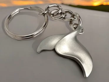 Searaden: Walvisstaart sleutelhanger