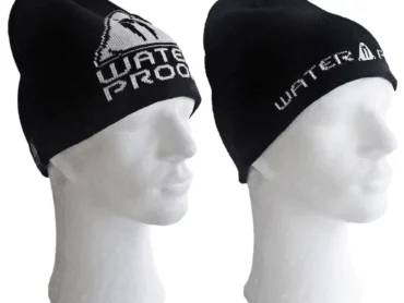 Waterproof: Beanie black reversible