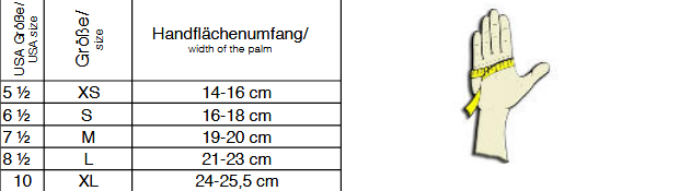 camaro-handschoen maat