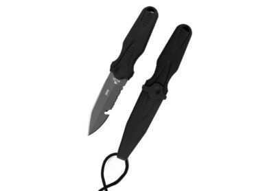 DivePro: Mini Knife duikmes 420SS, kleur Zwart