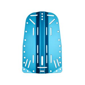 DivePro: Aluminium Backplate blauw