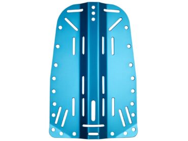 DivePro: Aluminium Backplate blauw