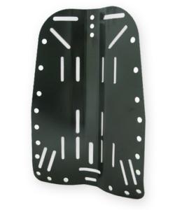DivePro: Aluminium Backplate zwart
