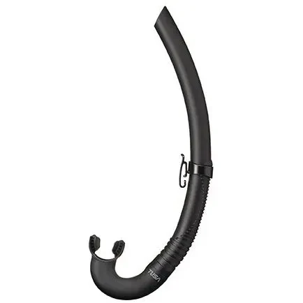 Tusa: Freediving Snorkel zwart